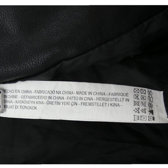 Black Faux Leather Moto Vest Pink Stud Detail – Punk, Y2K, Grunge XL Runs Small - Picture 7 of 8